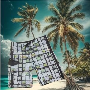 Reef Men's "Broken Glass" Board Shorts